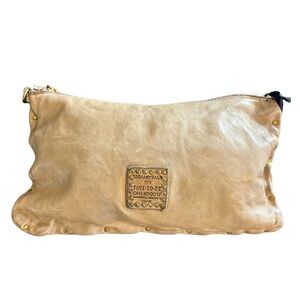 Campomaggi Leather Bag/Clutch in Ghiaccio